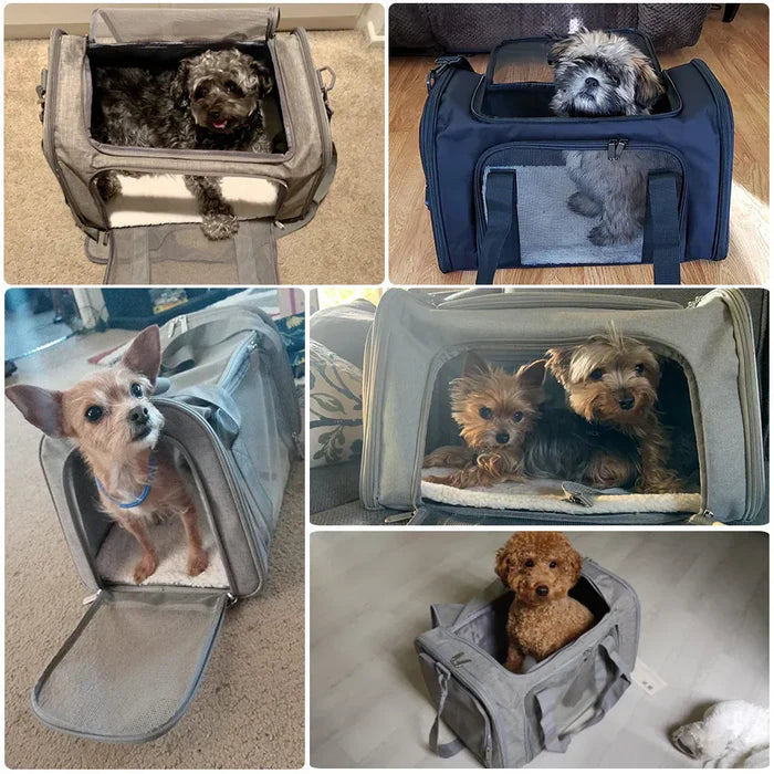 Dog Carrier Bag Soft Side Backpack Cat Pet Carriers Dog Travel Bags Airline Approved